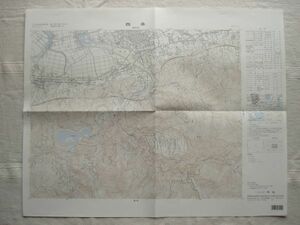 [ map ] west article 1:25,000 Heisei era 7 year issue / Ehime .. line black . dam . hill tunnel .. river science museum .. forest temple gold tree . guarantee country temple garden Shikoku country plot of land ..