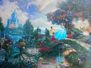 Art hand Auction Thomas Kinkade Cinderella Disney Sitz nur ca. 45, 5 cm x ca. 60, 5 cm, Hobby, Kultur, Kunstwerk, Andere