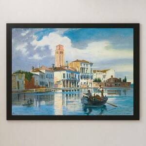 Art hand Auction La Venise de Brandis, Affiche brillante de peinture de Murano, A3, Bar, café, paysage intérieur classique, italie, canal de venise, Logement, intérieur, autres