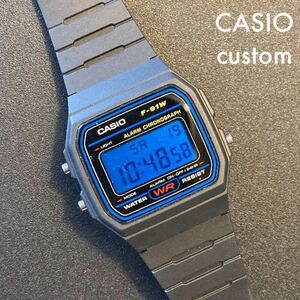  【新品/送料込】カシオ チープカシオ デジタル腕時計 カスタム　液晶反転 ブルー　G-SHOCK timex alba 好きにも是非