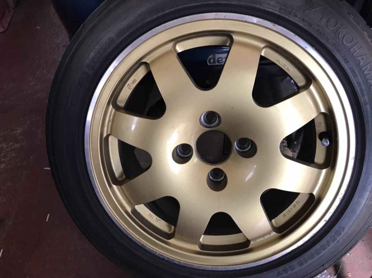  Renault Clio Williams RENAULT clio Williams оригинальные легкосплавные колесные диски от "Speed line" золотой kli б/у 1 шт. 