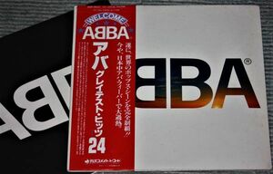a0057)　レコード アバ　グレイテスト・ヒッツ２４　２枚組　アナログ　ＬＰ