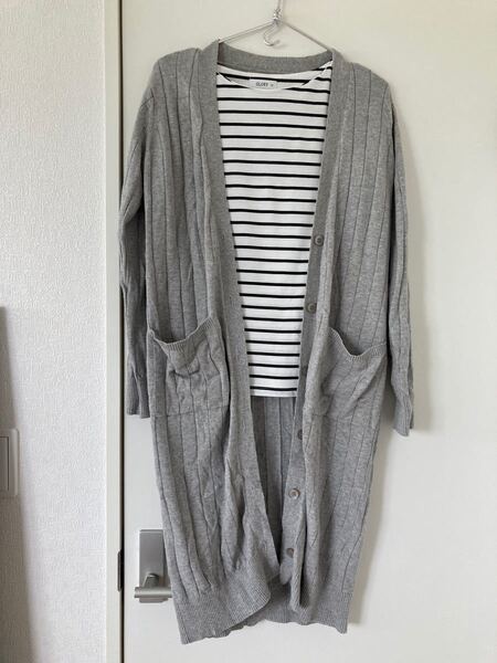 VIS ロングカーディガン ボーダーTシャツセット
