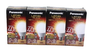 【未使用 4個セット】 パナソニック LED 電球 LDA5L-G/Z40E/S/W/2 485ルーメン 40形相当 E26 4.7W 電球色相当 全方向