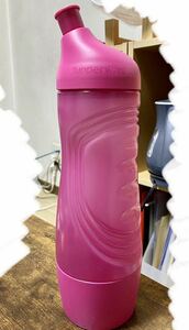 タッパーウェア/アスリートボトル/水筒/コップ付き/ピンク