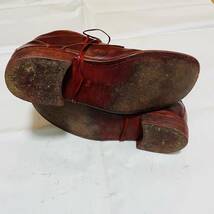 Guidi グイディ 994 ホースレザーアンクルブーツ 定価123,200円 41.5(約26.5cm) Ankle Boots レザーシューズ ダービーシューズ 革靴 赤 箱_画像7