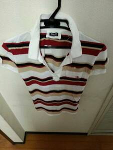 D&G imported car regular goods Lady's short sleeves border polo-shirt /M size 