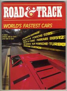 [b9879]84.9 ROAD&TRACK| Jaguar XJ-S HE,BMW M635CSi, Porsche 911 турбо,...