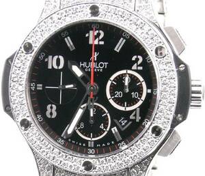 HUBLOT Hublot big van bezel rug after diamond processing does black Magic Evolution chronograph 301.SM.1770.RX SS