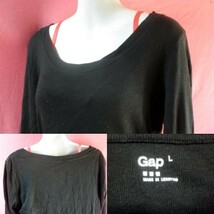 ＵＳＥＤ GAP Ｔシャツ サイズＬ 黒色_画像3