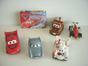 ★Hva03Fzカーズ2プルバックレーサーカー全5種ディズニーCars2車♂TAKARATOMYARTS♀300円〓010286_c