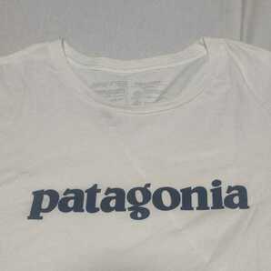 patagonia パタゴニア ロゴTシャツ サイズＭ アメリカ製 MADE in USA 染み込みプリントの画像6