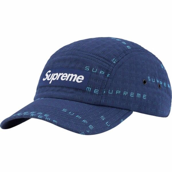 Supreme Stitch Jacquard Camp Cap "Navy"