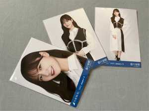 乃木坂46 金川紗耶 ステッチデザイン Web限定 生写真 3種 2022.January-Ⅱ コンプ 金川