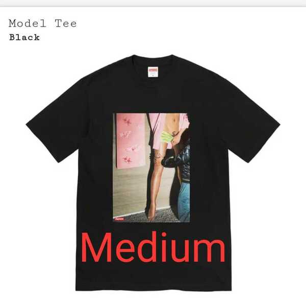 Mサイズ supreme 2022 SS model tee black medium シュプリーム T-shirt ブラック 新品