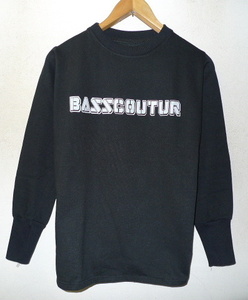 ◆パリ ブランド BASSCOUTUR NIUKU(バスクチュール ニウク) デザイン　スウェット　黒　サイズS