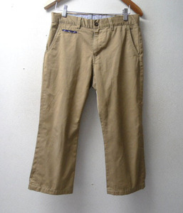 * TAKEO KIKUCHI Takeo Kikuchi cropped pants chino pants size S beautiful beige group 