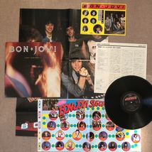 美盤 ボン・ジョヴィ Bon Jovi 1985年 LPレコード 7800° Fahrenheit 国内盤 ポスター、すごろく、ステッカー付_画像5