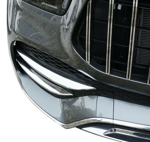 メルセデス ベンツ メッキ フロントバンパー ダクト フィンモール カバー W167 GLE300d GLE400d GLE450 GLEクラス AMGライン ガーニッシュ