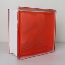 ガラスブロック190x190x95日本基準サイズクラウディインカラー ルージュ/口紅gb40295_画像3