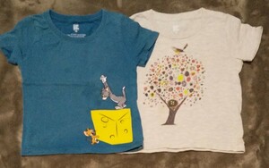 グラニフ キッズ 100cm半袖Tシャツ2枚セット 保育園 幼稚園 お着替え ベビー 子供服 トムとジェリー男の子 女の子