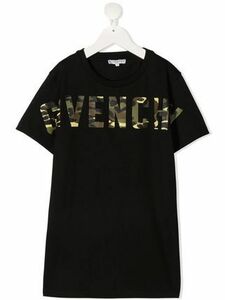 GIVENCHY.KIDS☆カモフラージュロゴプリントコットンTシャツ21SS 黒 Y6