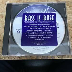 奥棚◎ HIPHOP,R&B BASS IS BASE - MEMORIES OF THE SOULSHACK SURVIVORS アルバム,RARE,INDIE CD 中古品