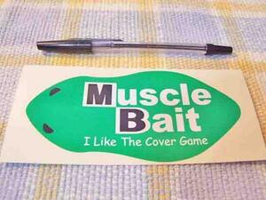 MuscleBait/マッスルベイト！型抜き/グリーン/ステッカー/シール ☆ ※ ヤフーショッピングストア/レア物商会・健美堂でも大量出品中！