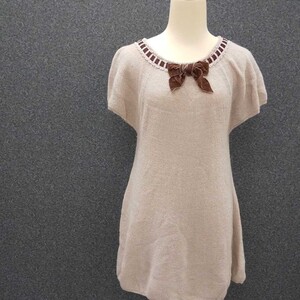 R'EST ROSE チュニック ミニ丈ワンピ トップス ニット ニットワンピース ワンピース