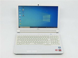 カメラ/中古/15.6型ノートPC/Win10/新品SSD256/8GB/AMD　A6-3420M/FMV　AH53/H Office搭載/HDMI/無線WIFI/USB3.0/テンキー新品無線マウス