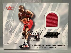 HOF Away Jersey Fleer Alonzo Mourning アロンゾ・モーニング NBA 実使用 ユニフォーム Heat ヒートAll-star Panini バスケ Block王 優勝