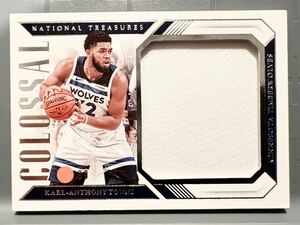 最高級版/99枚限定 Jumbo Jersey 18 Panini 国宝 Karl-Anthony Towns カール アンソニー・タウンズ NBA バスケ ユニフォーム All-star 3P王