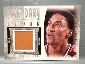 人気 Bulls HOF 01 Upper Deck Scottie Pippen スコッティ・ピッペン NBA 実使用 フロア Michael Jordan ジョーダン 同僚 Panini バスケ