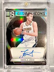 149枚 Prizm Auto 17 Panini Spectra Global Icons Nikola Jokic ニコラ・ヨキッチ NBA 直筆 サイン カード Nuggets ナゲッツ All-star MVP