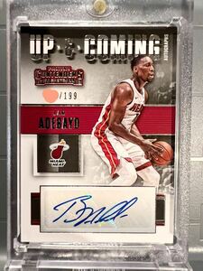 激レア/199 RC Auto 17 Panini Bam Adebayo バム・アデバヨ NBA 直筆 ルーキー サイン マイアミ ヒート ユニフォーム Heat バスケ All-star