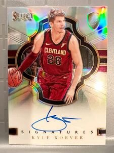 直書/99枚限定 Silver Prizm Auto 17-18 Panini Select Kyle Korver カイル・コーバー NBA 直筆 サイン Cavs ユニフォーム バスケ 3P王