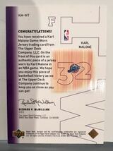 SSP Jersey 2001 Upper Deck Karl Malone カール・マローン NBA 実使用 ユニフォーム Jazz ユタジャズ バスケ Panini All-star HOF_画像2