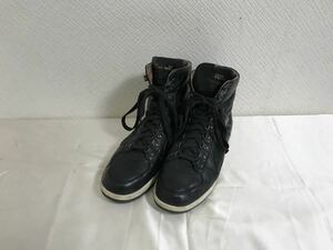  genuine article Alexander McQueen × Puma ALEXANDERMAQUEEN original leather is ikatto sneakers business shoes shoes men's black black 25.5cm41