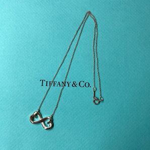 Tiffany ティファニー ネックレス　ダブルラビングハート