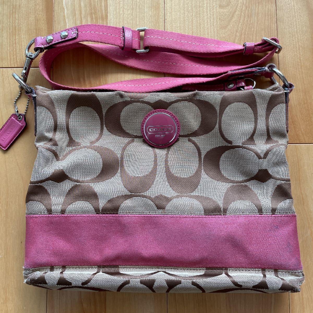 印象のデザイン 【タグ付】COACH メタリック系 メタリック チェーン