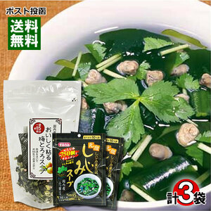 Японский стиль суп набор вкусной липкий слипный суп из Tororororo Soup &amp; Shijimi Total 3 Sags испытательный набор