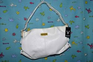  with translation!VALENTINO Valentino * shoulder bag wani leather manner type pushed . white series color size :25.X45.X9.( unused goods )