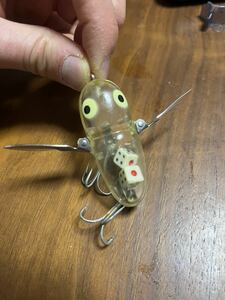 へドン クレイジークローラー アメ色　クリア　サイコロ　heddon 日焼けかな？