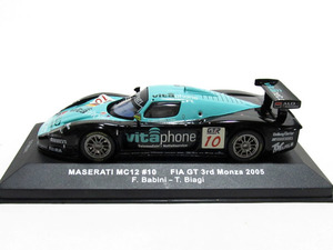 A★ ixo 1/43 ★ Maserati MC12 ★ マセラティ MC12 #10 FIA-GT 2005 モンツァ