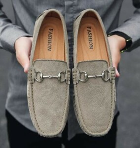 [27.0cm]2090A новый товар мужской Loafer обувь для вождения замша легкий casual deck shoes .. надеть обувь удобный 
