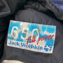 ジャック ウルフスキン JACK WOLFSKIN ダウンジャケット レディース Sサイズ ネイビー 濃紺 ヌプシタイプ 650FILL フカフカ♪■AA131_画像4