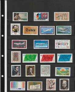 ドイツ 1980年 未使用 まとめ 外国切手