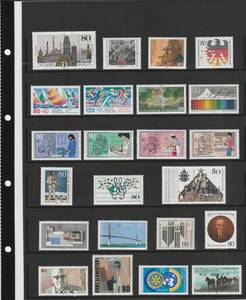 ドイツ 1987年 未使用 まとめ 外国切手