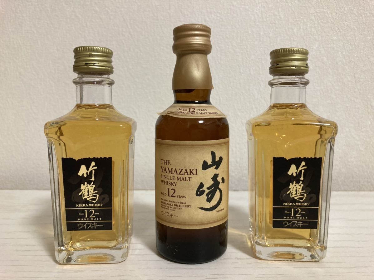 ヤフオク! -「竹鶴 12年 ミニチュア」(飲料) の落札相場・落札価格