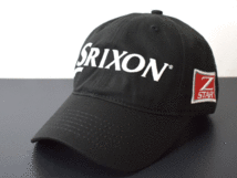 h811【未使用】SRIXON スリクソン コットン素材 ゴルフ キャップ 帽子 定番デザイン♪ 海外モデル☆ 黒 ブラック 色違いも出品中♪_画像1